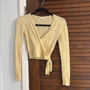 Cream Wrap Sweater